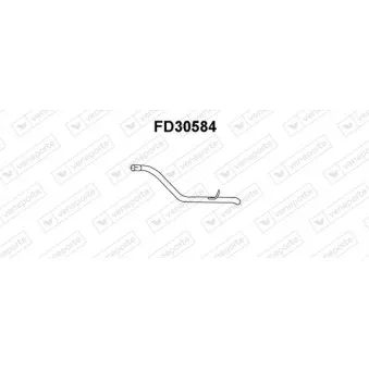 Tuyau d'échappement VENEPORTE FD30584