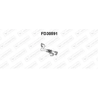 Tuyau d'échappement VENEPORTE FD30591