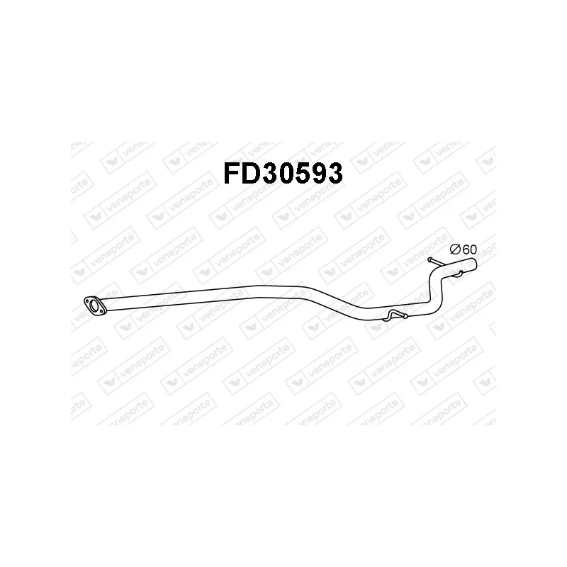 Tuyau d'échappement VENEPORTE FD30593