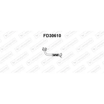 Tuyau d'échappement VENEPORTE FD30610