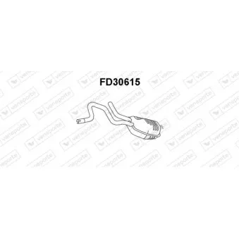 Silencieux central VENEPORTE FD30615
