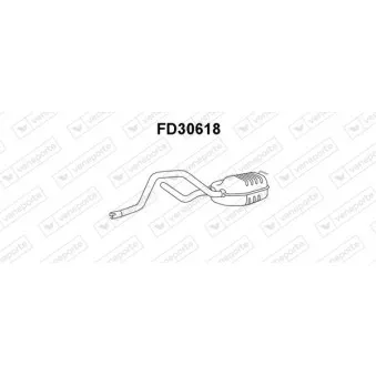 Silencieux central VENEPORTE FD30618