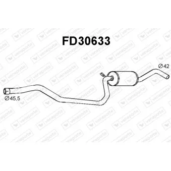 Silencieux avant VENEPORTE FD30633