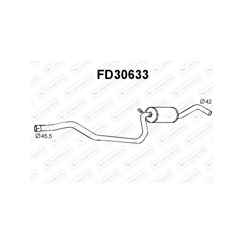 Silencieux avant VENEPORTE FD30633