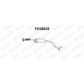 Silencieux avant VENEPORTE FD30635