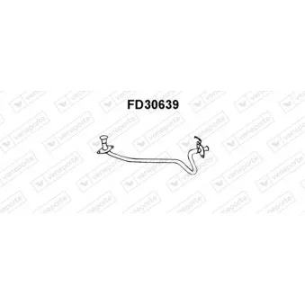 Tuyau d'échappement VENEPORTE FD30639