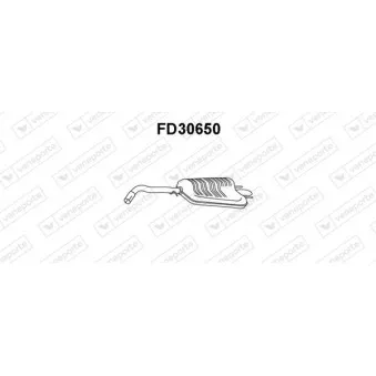 Silencieux arrière VENEPORTE FD30650