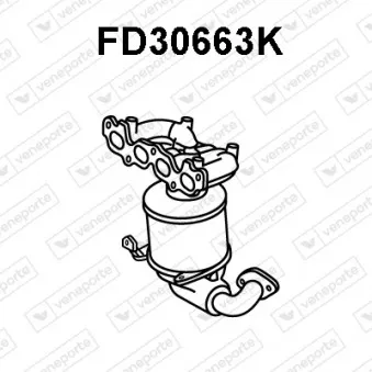 Catalyseur en coude VENEPORTE FD30663K