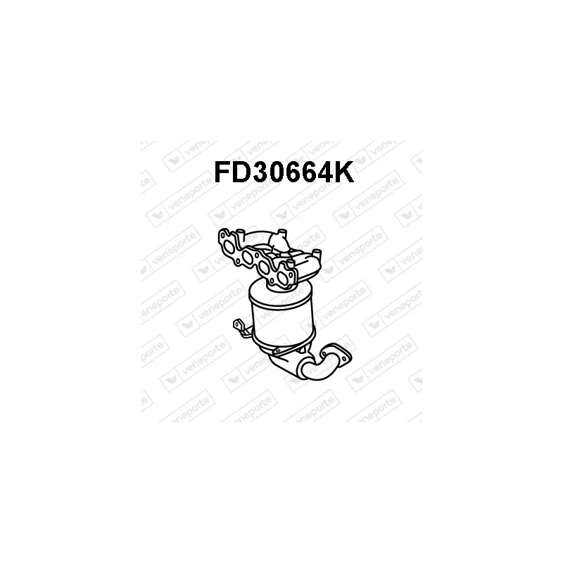 Catalyseur en coude VENEPORTE FD30664K