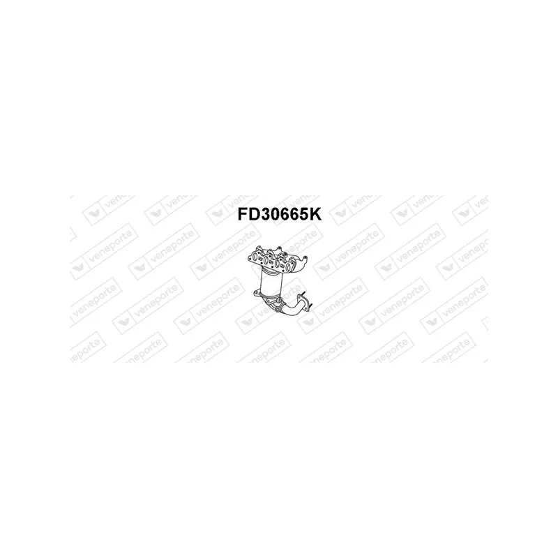 Catalyseur en coude VENEPORTE FD30665K
