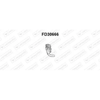 Tuyau d'échappement VENEPORTE FD30666