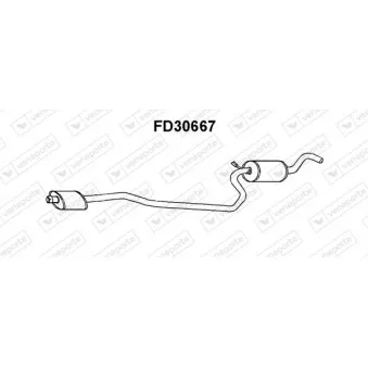 Silencieux central VENEPORTE FD30667