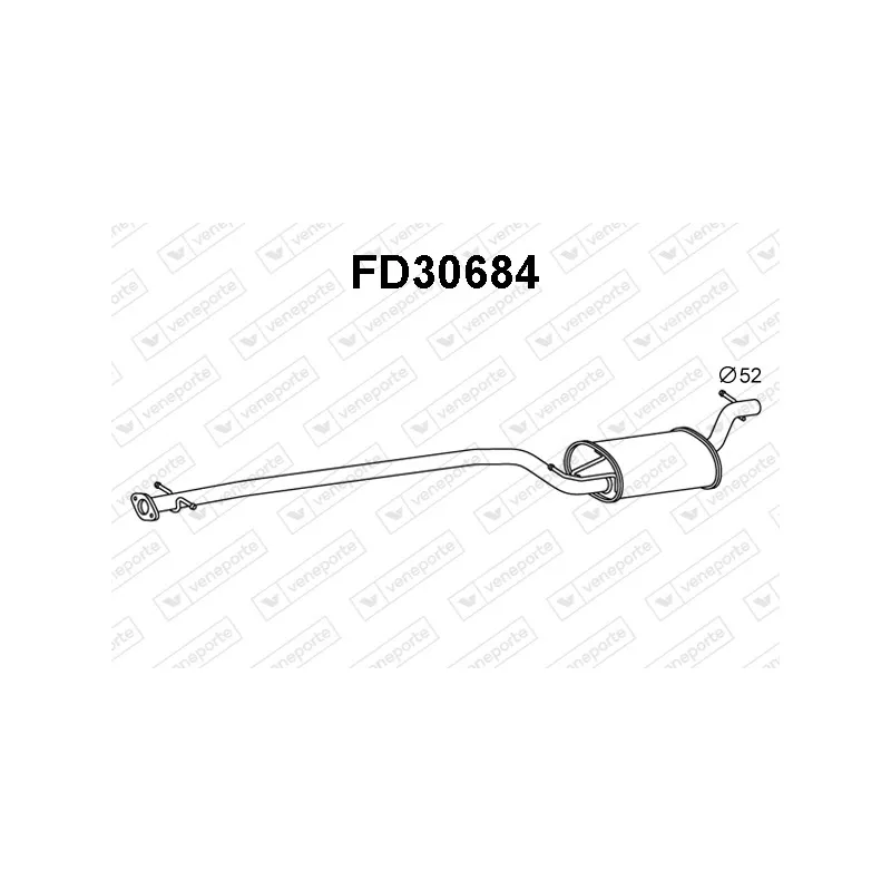 Silencieux avant VENEPORTE FD30684