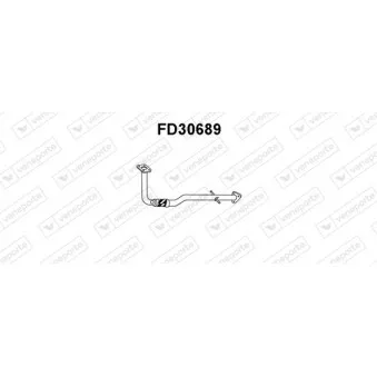 Tuyau d'échappement VENEPORTE FD30689