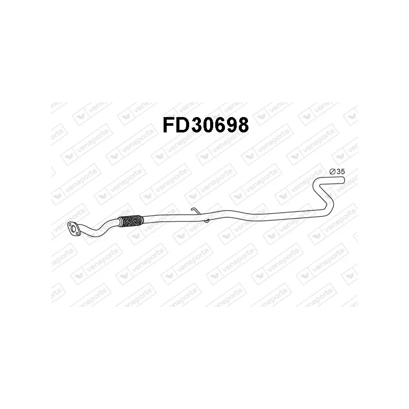 Tuyau d'échappement VENEPORTE FD30698