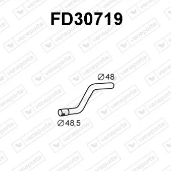 Tuyau d'échappement VENEPORTE FD30719