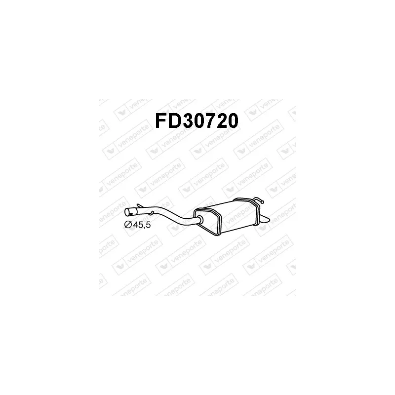 Silencieux arrière VENEPORTE FD30720