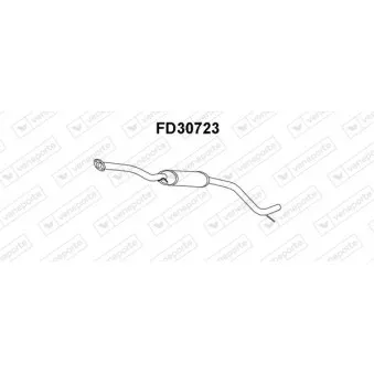 Silencieux central VENEPORTE FD30723