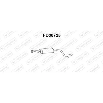Silencieux avant VENEPORTE FD30725