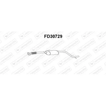 Silencieux avant VENEPORTE FD30729