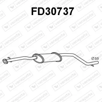 Silencieux avant VENEPORTE FD30737