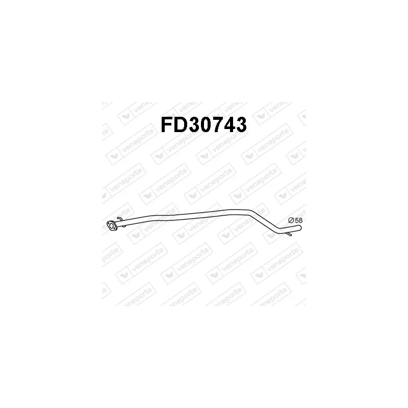 Tuyau d'échappement VENEPORTE FD30743