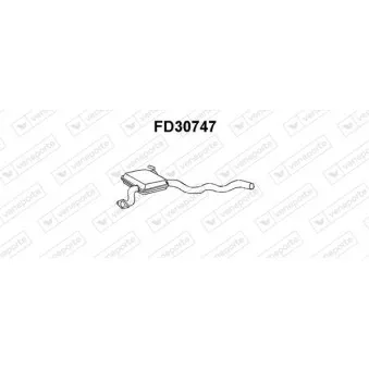 Silencieux avant VENEPORTE