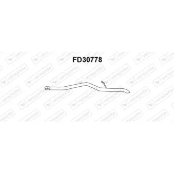 Tuyau d'échappement VENEPORTE FD30778
