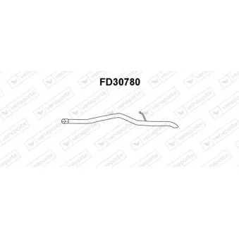Tuyau d'échappement VENEPORTE FD30780
