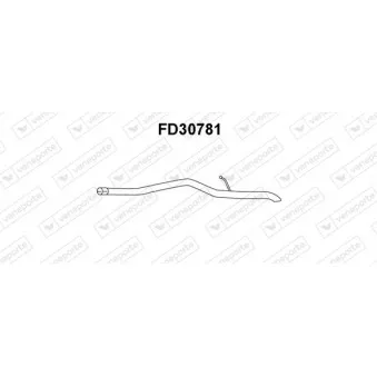 Tuyau d'échappement VENEPORTE FD30781