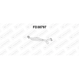 Tuyau d'échappement VENEPORTE FD30797