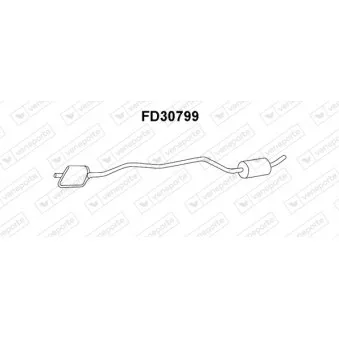 Silencieux avant VENEPORTE FD30799