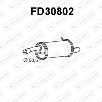 Silencieux arrière VENEPORTE FD30802