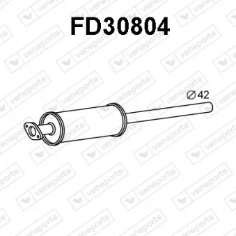 Silencieux avant VENEPORTE FD30804