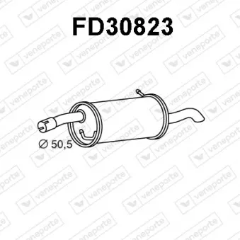 Silencieux arrière VENEPORTE FD30823