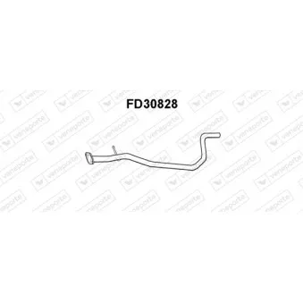 Tuyau d'échappement VENEPORTE FD30828