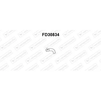 Tuyau d'échappement VENEPORTE FD30834