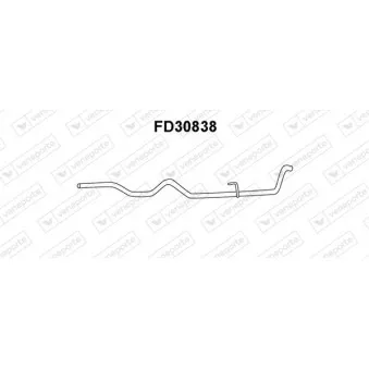 Tuyau d'échappement VENEPORTE FD30838