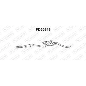 Silencieux central VENEPORTE