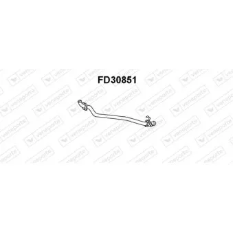 Tuyau d'échappement VENEPORTE FD30851