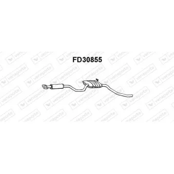 Silencieux central VENEPORTE