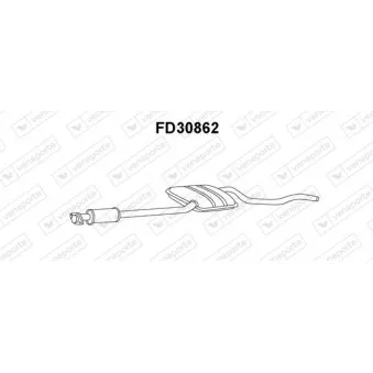 Silencieux central VENEPORTE