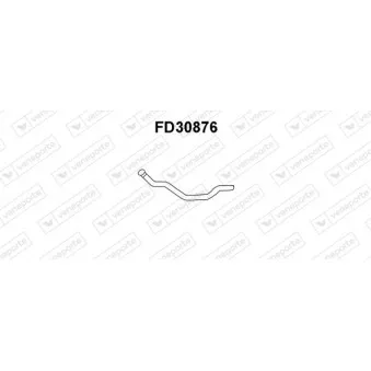 Tuyau d'échappement VENEPORTE FD30876