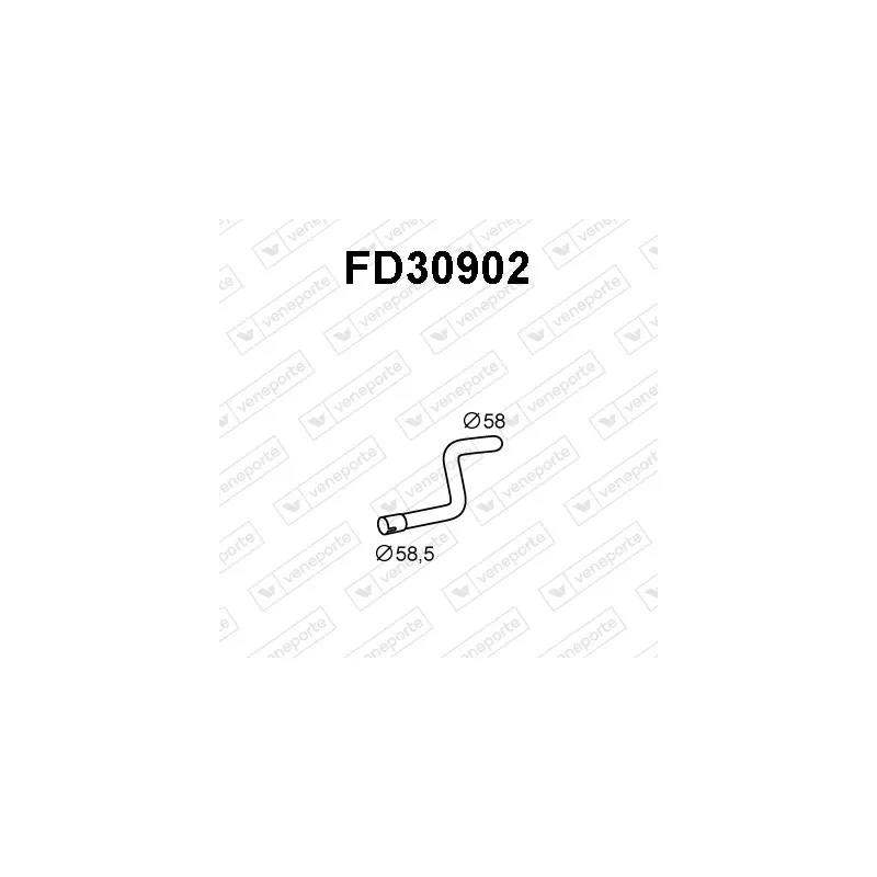 Tuyau d'échappement VENEPORTE FD30902