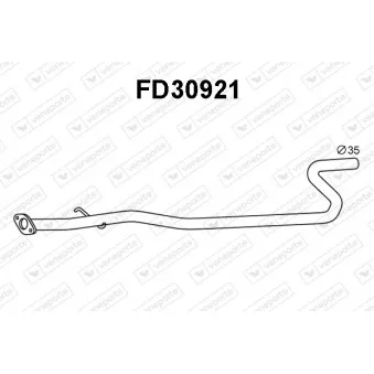 Tuyau d'échappement VENEPORTE FD30921