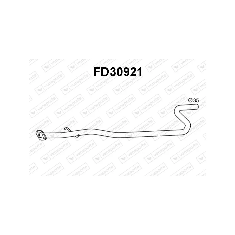 Tuyau d'échappement VENEPORTE FD30921