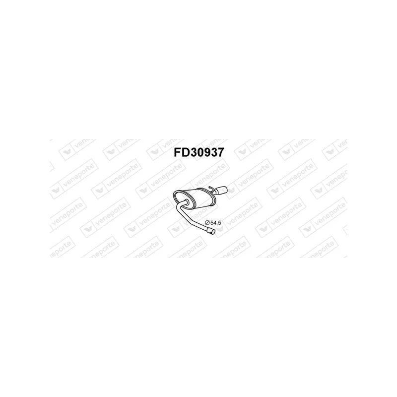 Silencieux arrière VENEPORTE FD30937