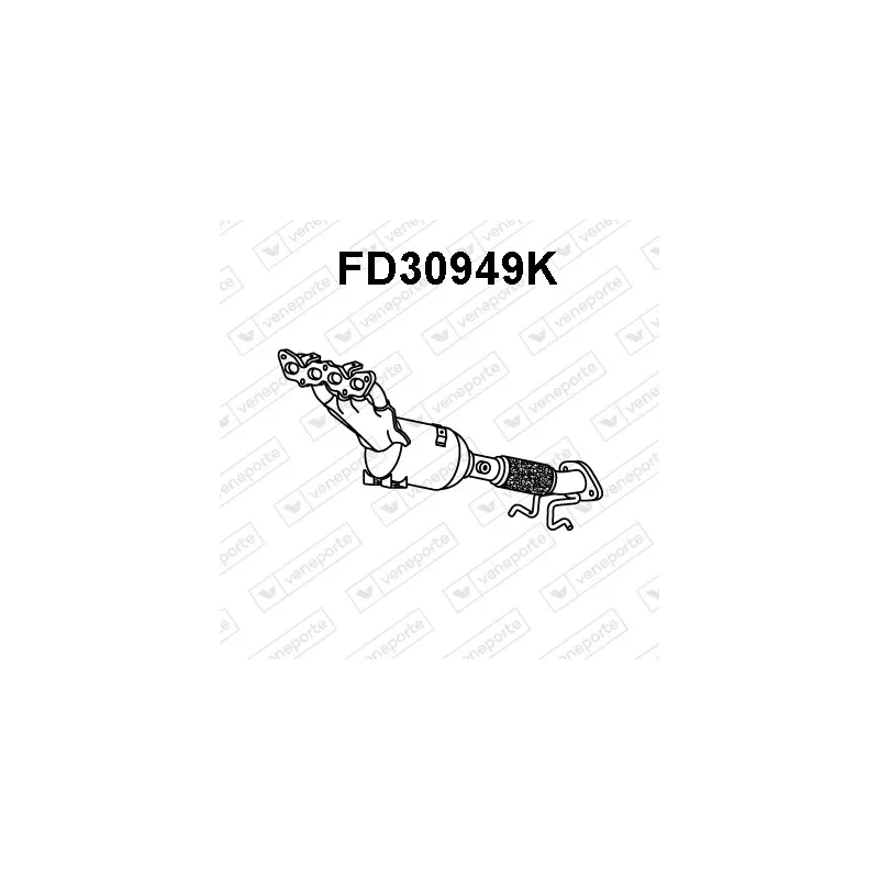 Catalyseur en coude VENEPORTE FD30949K