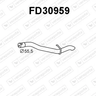 Tuyau d'échappement VENEPORTE FD30959