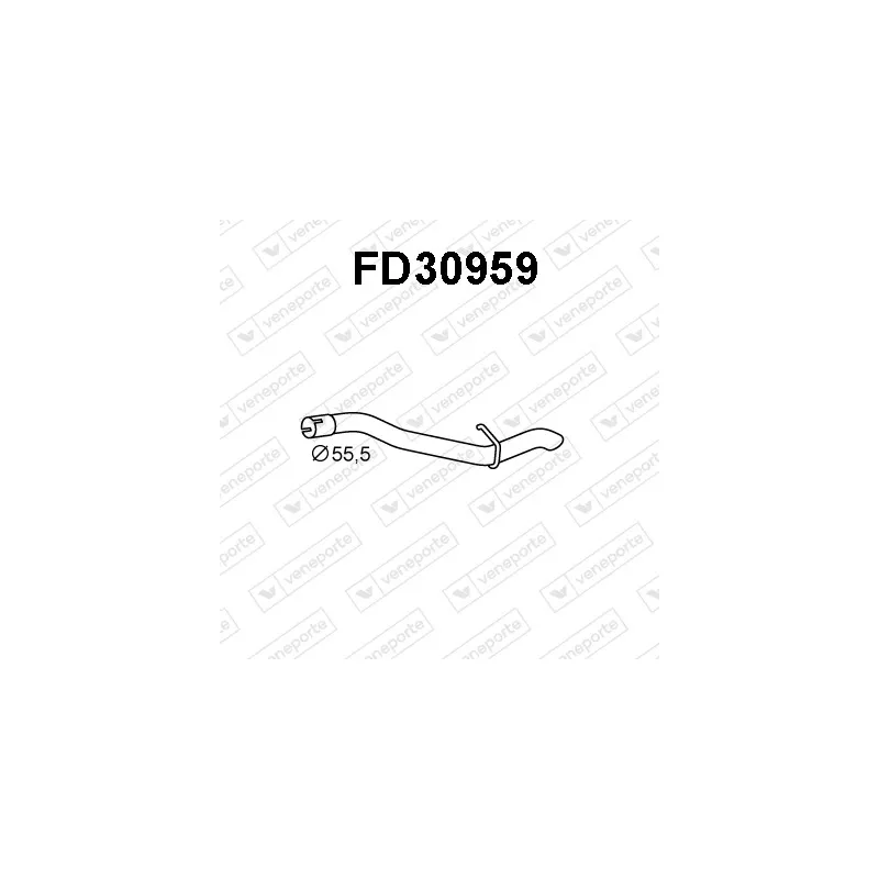 Tuyau d'échappement VENEPORTE FD30959